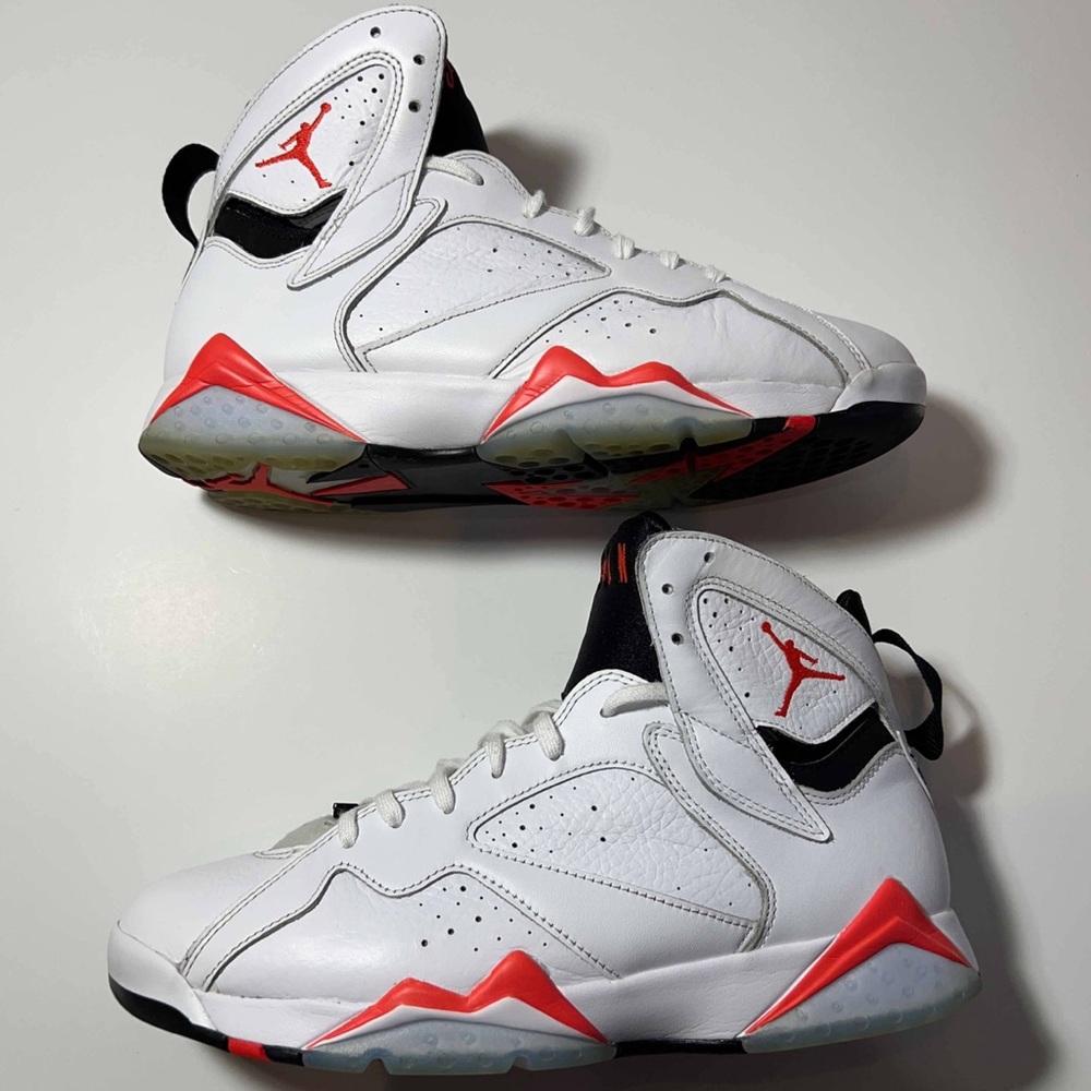 Nike Air Jordan 7 Retro ‘White Infared’ 2023 Size Mens 10 CU9307 160 Shoes Ball
